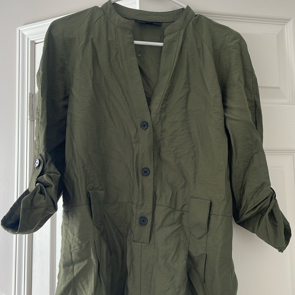 INC green shirt romper